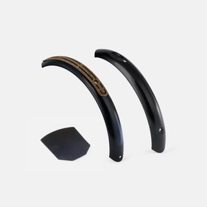 Black SwiftyONE mudguard set for 16-inch wheels