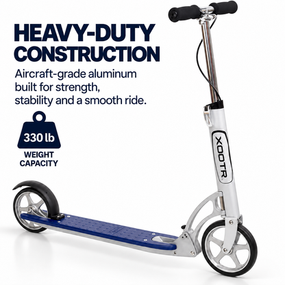 Xootr Dash blue 330 lb weight capacity